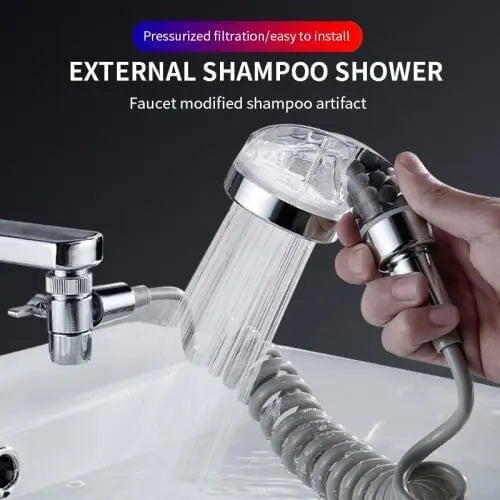 Душевая система на умывальник с турмалином Modified Faucet With external Shower