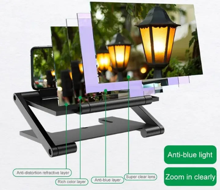 Универсальный увеличитель экрана для телефона 3Д, лупа для увеличения изображения F3