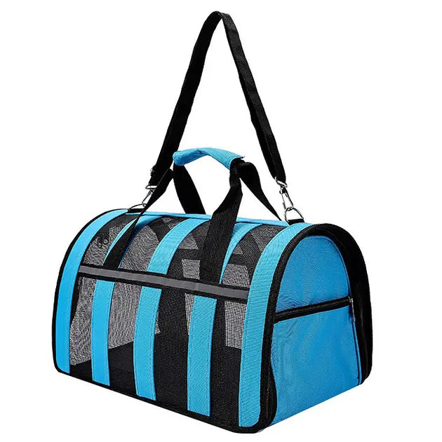 Голубой Сумка переноска для кошек и собак CosmoPet CP-46