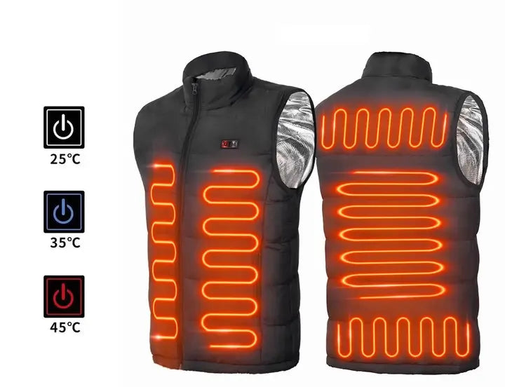 Жилетка с USB подогревом, 9 зон обогрева 3XL