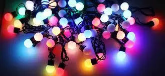 Гирлянда матовый шарик 40LED 5м (флеш) 18мм, Новогодняя бахрама, Светодиодная гирлянда, Уличная гирлянда