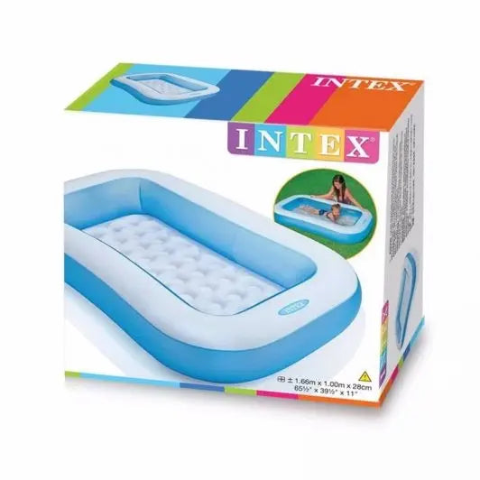 Надувной бассейн Intex 166 х 100 х 25 см 90 л Blue