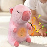 Белый Интерактивная дышащая Капибара Snuggle Pulse CapyBuddy 30 см мягкая плюшевая игрушка