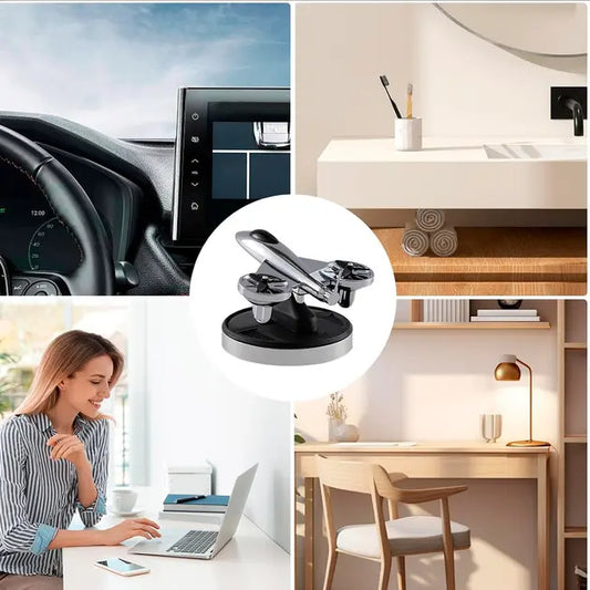 Ароматизатор на солнечных батареях в машину Самолет истребитель с турбинами