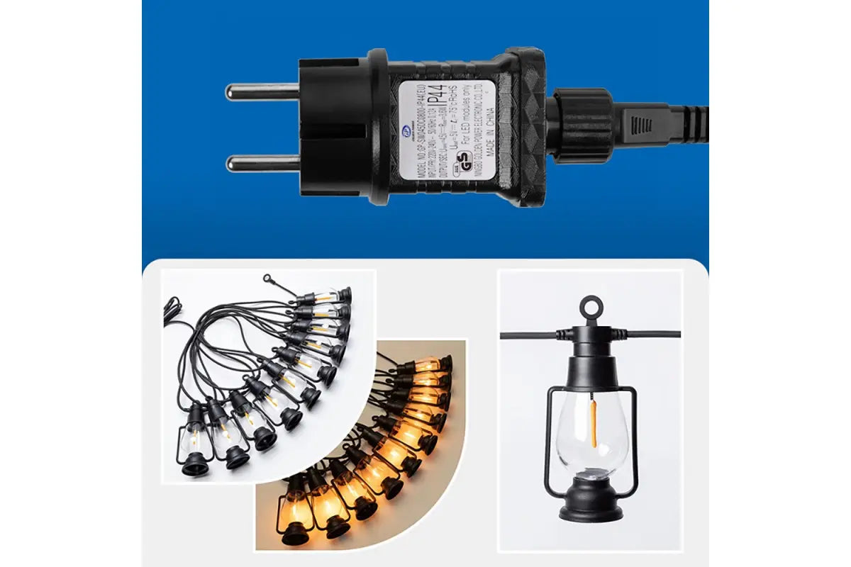 Уличная гирлянда, ретро-лампы подвесные 220 В, теплый свет SFK-49