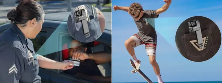 Видеокамера нагрудная Wi-Fi аккумуляторная боди камера с дисплеем 1.3 дюйма регистратор с фиксацией клипсой UKC L9