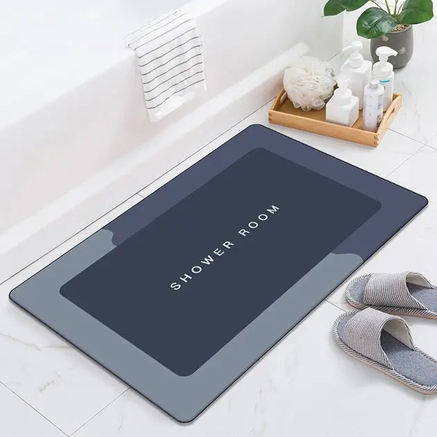 Прочный влагостойкий коврик для ванны Shower Room инновационный диатомитовый супервпитывающий 80*50 см