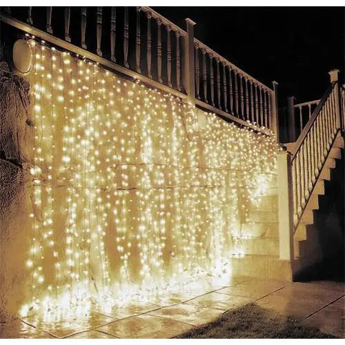 Гирлянда водопад 320-400L 3X3М с заглуш. (10Х32ЛАМП) теплый RD-7152