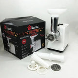 Мясорубка электрическая domotec r3391 2000w, мощная компактная мясорубка для дома, мясорубка 3 в 1