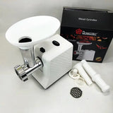 Мясорубка электрическая domotec r3391 2000w, мощная компактная мясорубка для дома, мясорубка 3 в 1
