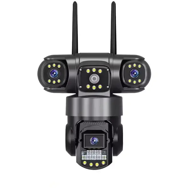 Уличная поворотная 4G IP камера видеонаблюдения EVKVO SC28 V380 Pro | 3 Линзы | 16MP