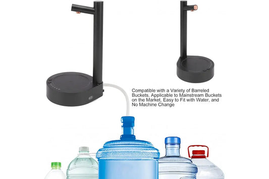 Электронный настольный умный диспенсер/насос для воды с USB зарядки WATER DISPENSER черный