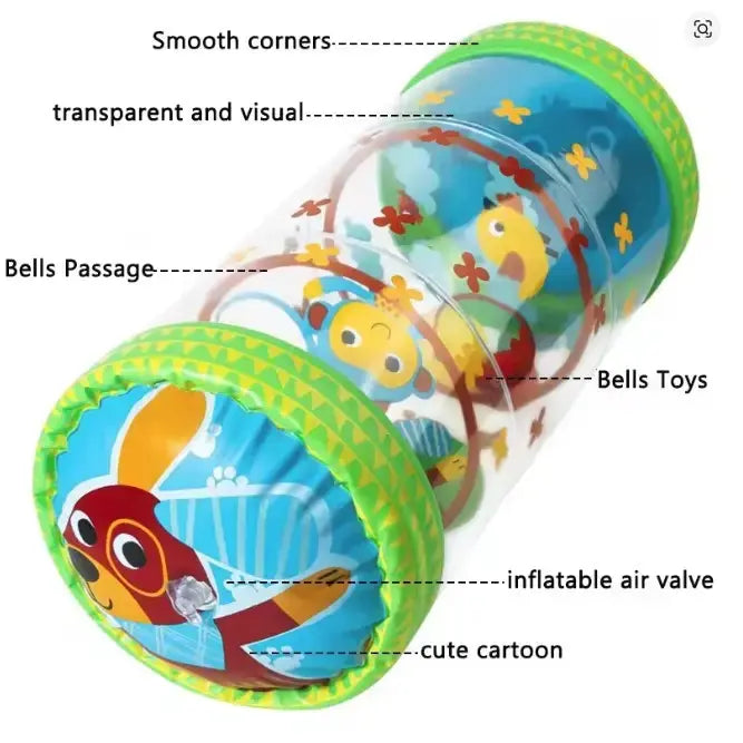 Надувной барабан для ползания малышей, 45×20×20 см