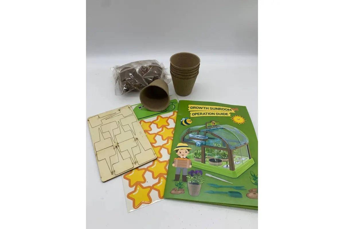 Игровой набор теплица для выращивания растений с семенами и капельным поливом Home made plant GREEN