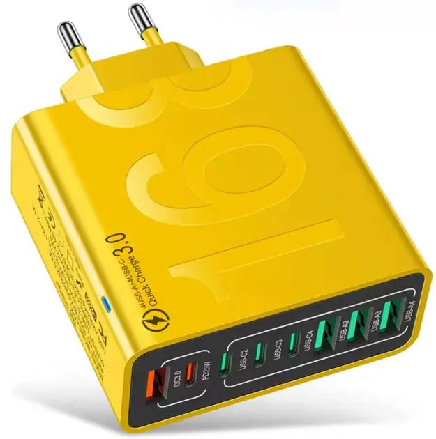 Адаптер для быстрой зарядки мобильных телефонов с 8 портами / Зарядная Станция SV227