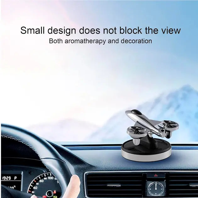 Ароматизатор на солнечных батареях в машину Самолет истребитель с турбинами