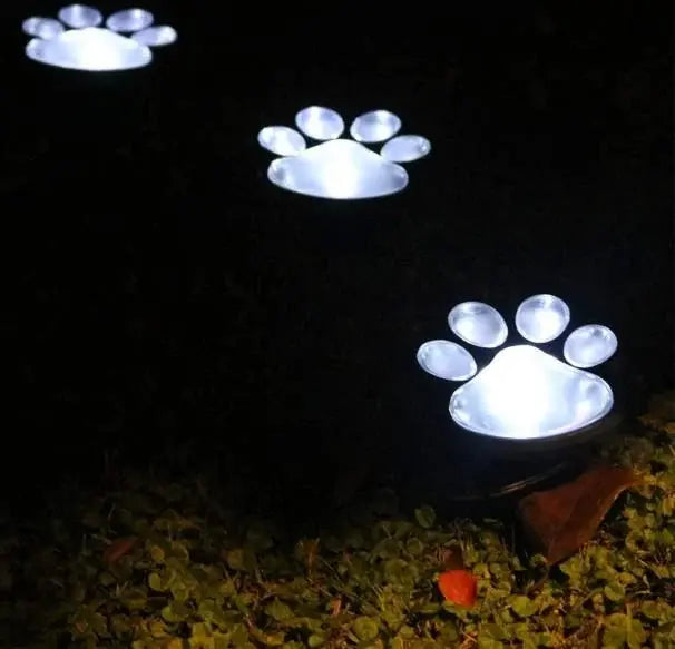 Светильник Solar Paw Print Lights на солнечной батарее 4 шт