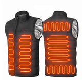 Жилетка с USB подогревом, 9 зон обогрева XXL