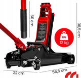 Домкрат гидравлический подкатный 2.5т низкопрофильный 385мм Maltec