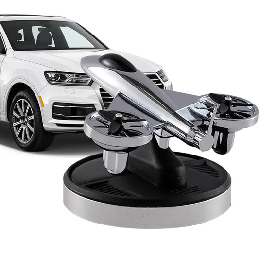 Ароматизатор на солнечных батареях в машину Самолет истребитель с турбинами