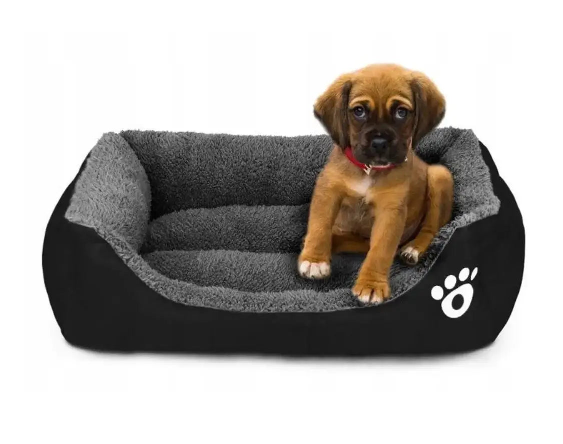 Лежанка - пуфик для кошек и собак Черная S(40*25)