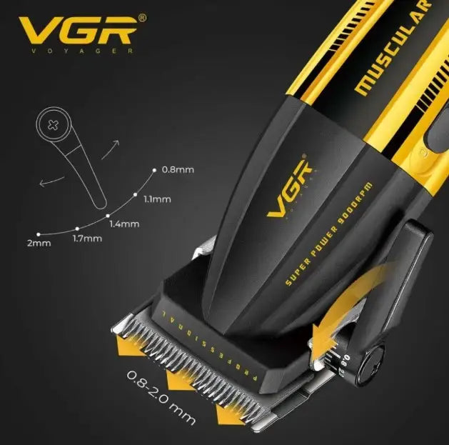 Аккумуляторная машинка для стрижки VGR V-285 с насадками
