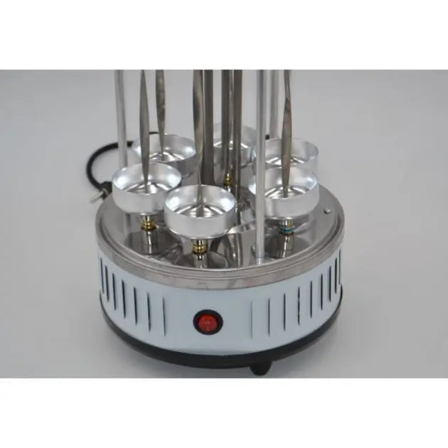 Электрошашлычница Domotec MS-7782 1000 Вт 6 Шампуров Белая