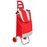 Сумка хозяйственная на колесиках 95 см 1897 тележка сумка кравчучка Красная