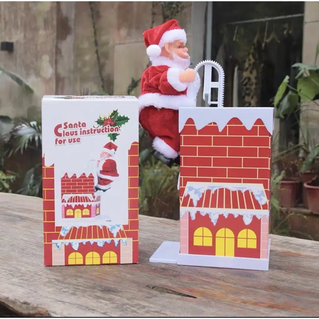 Интерактивная игрушка "Санта-Клаус в дымоходе"