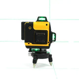 Аккумуляторный лазерный нивелир 4D, 16-линейный зеленый уровень LUX с большим Led экраном, Tape-C зарядка (3.7V, 5AH). АКБ уровень