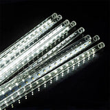 Гирлянда сосульки прозрачный шнур 8 шт, 50 см, белые