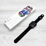 серый Смарт-часы Smart Watch GS7 MINI 41 мм, Фитнес часы с тонометром и пульсоксиметром