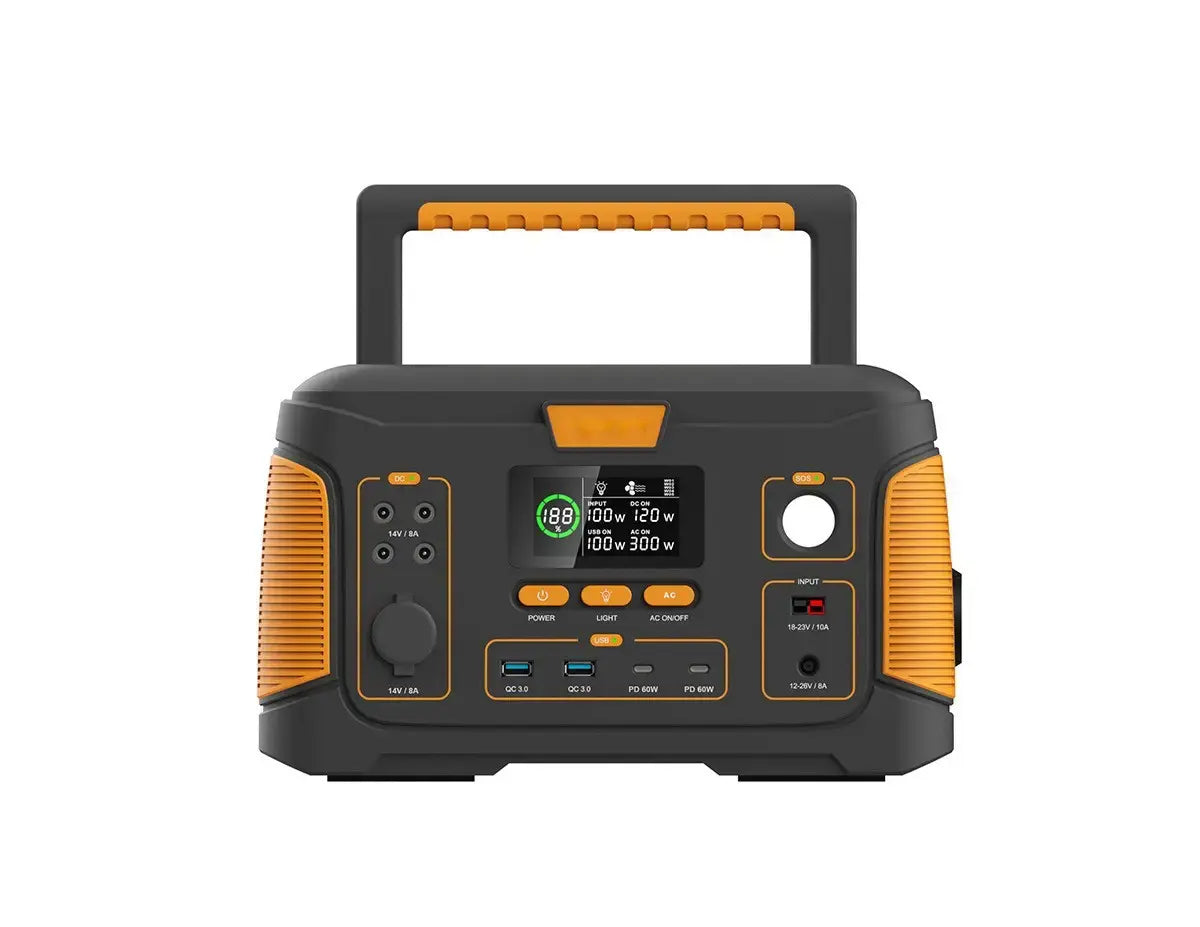 Внешний источник питания WX1437 500W (140 400 мАч), электростанция с выходами USB, Type-C,DC, фонарь