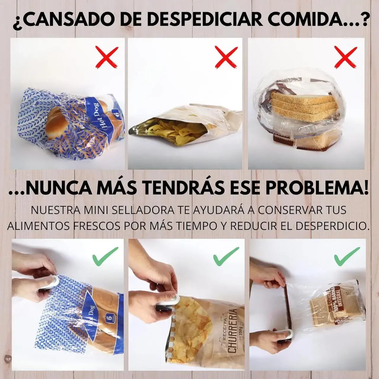 Универсальный мини-вакууматор пластиковых пакетов для консервирования продуктов питания