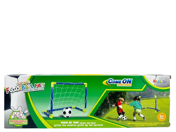 Игровой набор Мини Футбол "Складные ФУТБОЛЬНЫЕ ВОРОТА" 56см Anjanle Футбольный набор с насосом и мячом