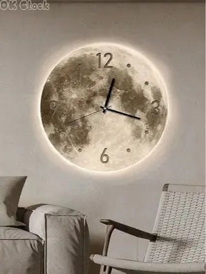 Часы настенные "Луна" с LED подсветкой NCH-40-40 АРАБСКИЕ+ТОЧКИ