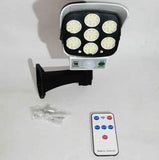 Уличный фонарь на солнечной батарее с датчиком движения и пультом JLP-2178 Фонарь-прожектор в виде камеры