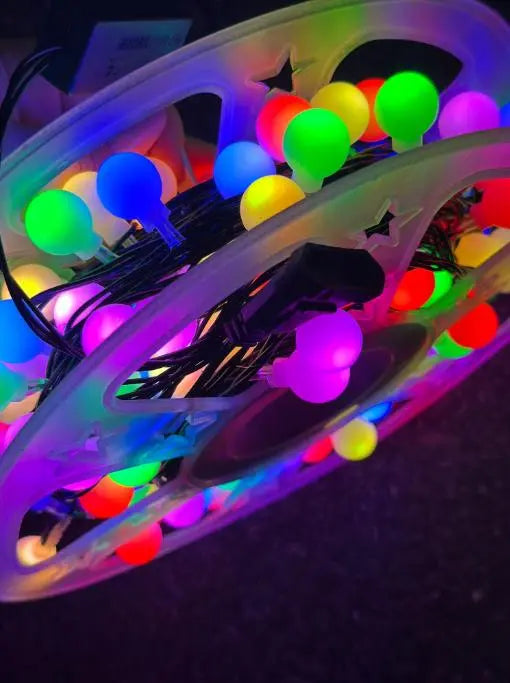 Гирлянда на катушке, от сети, Buble 50м, 8 режимов, Мультик/ Светодиодная гирлянда на елку