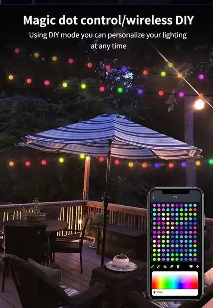 Гирлянда на елку матовый шарик 10 метров с пультом Usb Bluetooth управления с телефона модель (SFK-03)