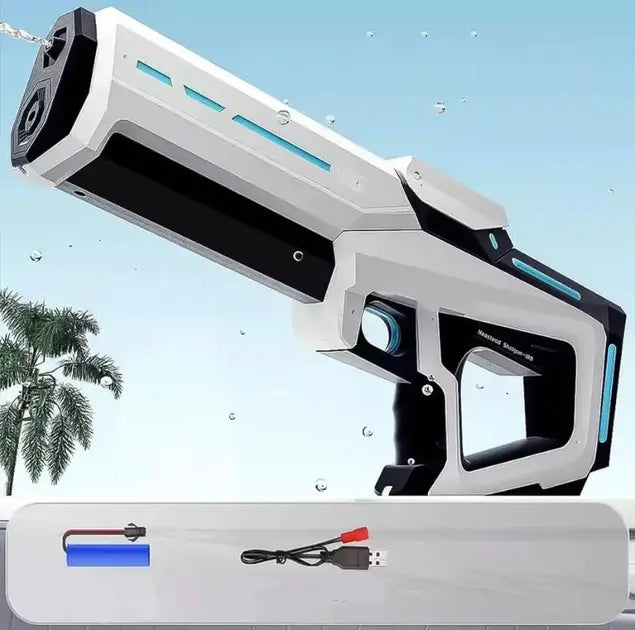 Водный бластер с насосом Zomer детский электрический водяной пистолет на аккумуляторе + USB