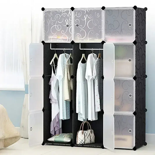 Пластиковый складной шкаф Storage Cube Cabinet  12 секций