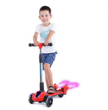 Детский турбо - самокат с дымом и музыкой GLANBER