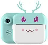 Розовый  Детский фотоаппарат C11 с экраном моментальной печати фото "Рожки"