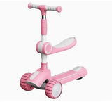 Детский трехколесный Складывающийся самокат 5-в-1 самокат с сиденьем