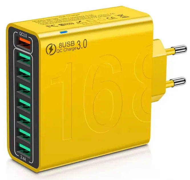 Адаптер для быстрой зарядки мобильных телефонов с 8 портами / Зарядная Станция SV227