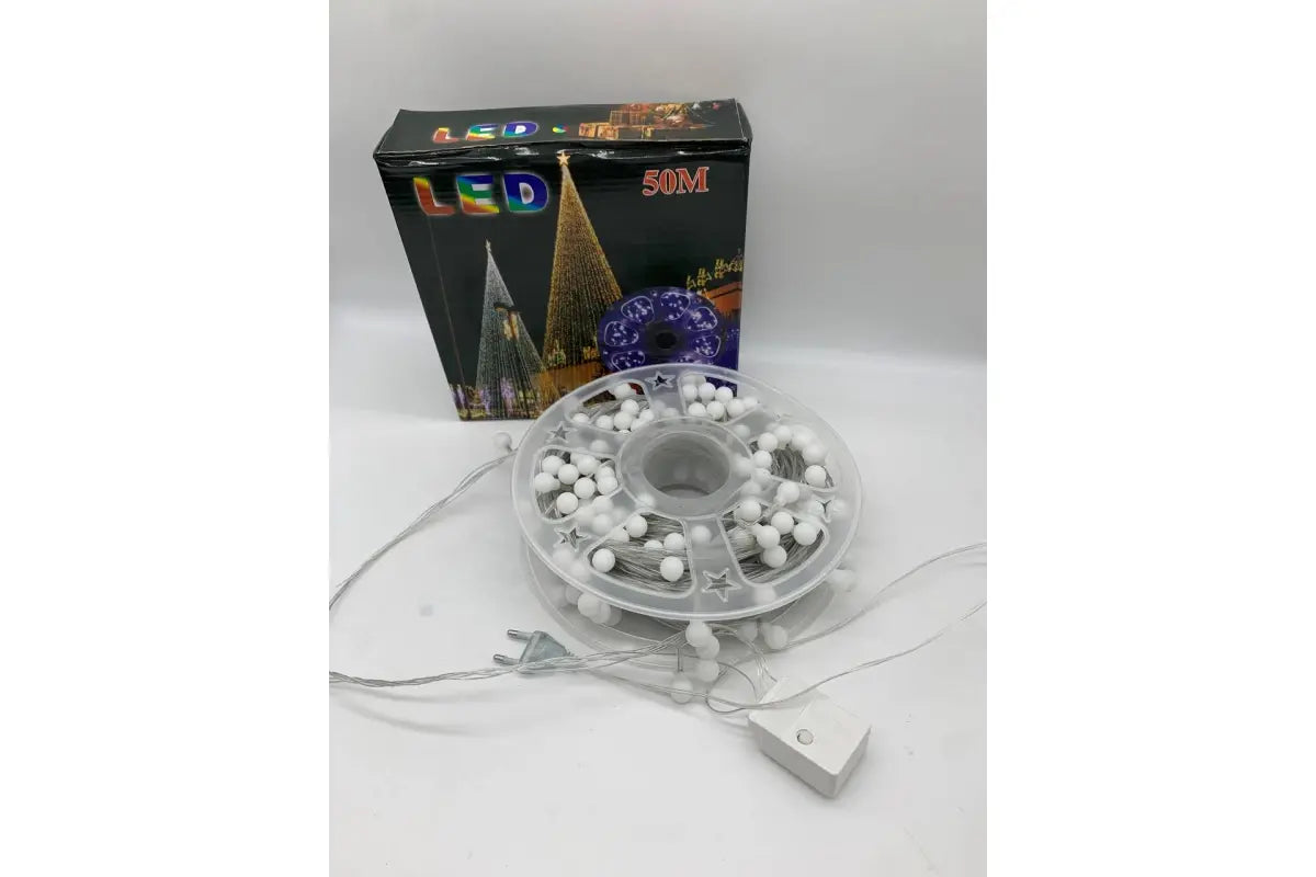 Гирлянда на катушке, от сети, Buble 50м, 8 режимов, Мультик/ Светодиодная гирлянда на елку