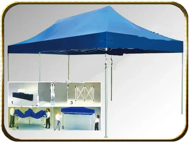 Шатер Раздвижной усиленный 3х 2 черный каркас синий