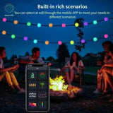 Гирлянда на елку матовый шарик 10 метров с пультом Usb Bluetooth управления с телефона модель (SFK-03)