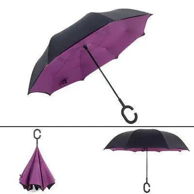 Умный зонт обратного сложения UP-BRELLA