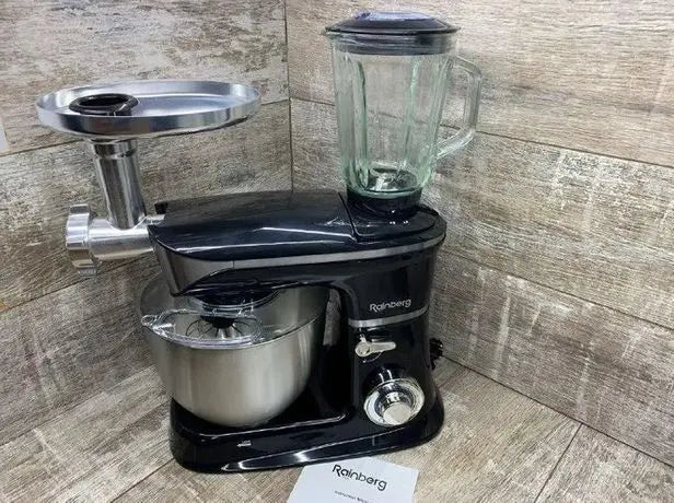 Кухонный комбайн 3 в 1 Rainberg RB-8080 Тестомес / Мясорубка / Блендер/ Планетарный миксер 4200В